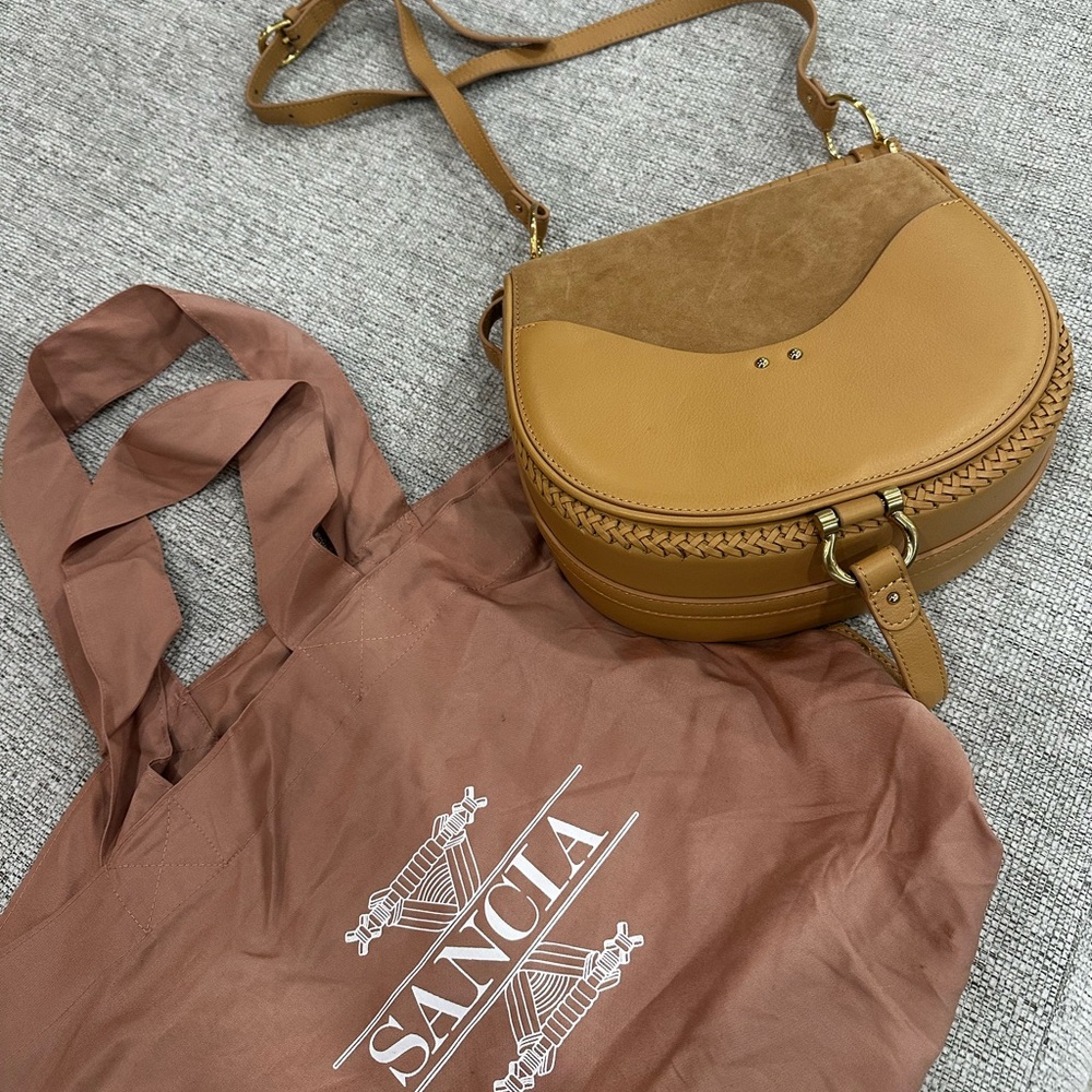 Sancia The Label “Babylon Suede Bar Bag”